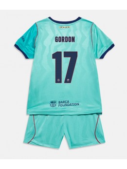 Barcelona Anthony Gordon #17 Ausweichtrikot für Kinder 2026-27 Kurzarm (+ Kurze Hosen)